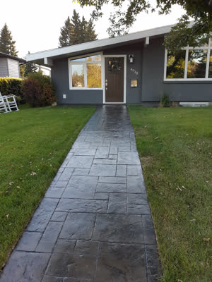 Stamped Concrete Walkway Calgary